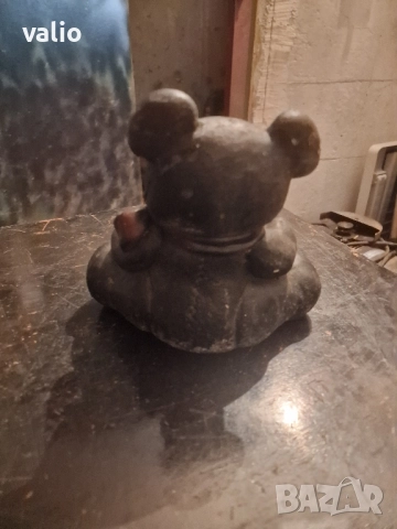 Стар чугунен стопер за врата мече, снимка 3 - Антикварни и старинни предмети - 51662973