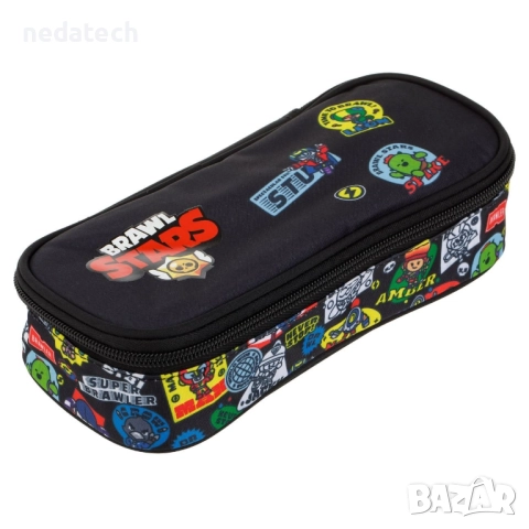 Несесер Brawl Stars, Черен, 23x5x10см., снимка 2 - Ученически пособия, канцеларски материали - 51592787