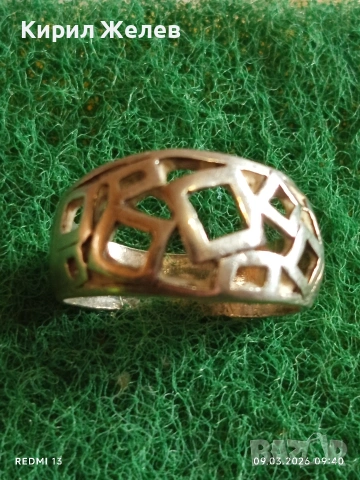 Екстравагантен сребърен пръстен Арт бижу майсторска ръчна изработка 54184, снимка 2 - Пръстени - 53762749