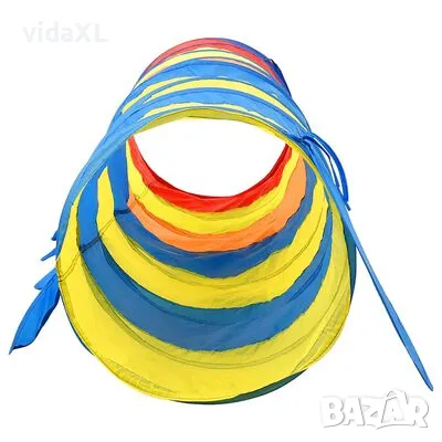 vidaXL Детски тунел за игра, многоцветен, 245 см, полиестер(SKU:93685), снимка 4 - Други - 48689937