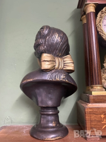 Голяма месингова статуя на Моцарт, снимка 3 - Антикварни и старинни предмети - 52290825