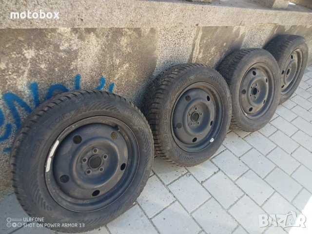 Гуми 15 цола  с метални джанти за Субару