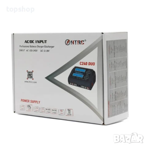 НОВО зарядно за LiPo и LiFe Lilon батерии HTRC C240 ​​DUO Balance Charger 150W двуканална RC батерия, снимка 9 - Оригинални зарядни - 50501439
