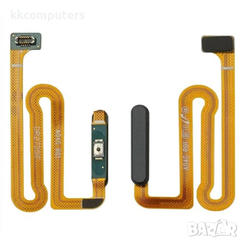 Лентов кабел за SAMSUNG A047 Galaxy A04S с бутон за включване, черен сензор FingerPrint Original