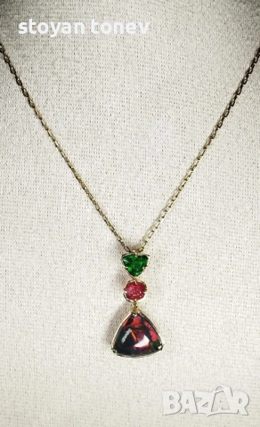 Black Opal Pendant – реверсивен медальон с невероятен черен опал! , снимка 2 - Колиета, медальони, синджири - 54085849