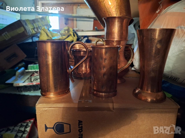 Медни чаши кани, снимка 2 - Чаши - 53619944