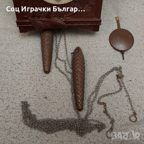 Стар Руски Стенен Часовник с Кукувица Маяк, снимка 4 - Антикварни и старинни предмети - 52576025