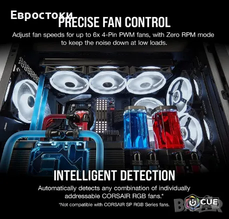 Контролер за вентилатори Corsair iCUE Commander Core XT RGB (CL-9011112-WW) Цифровият контролер , снимка 5 - Други - 47056715