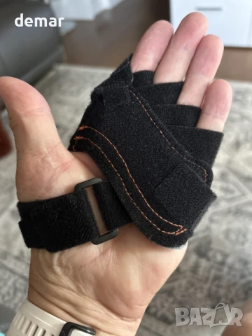 Dr Finger Ортопедична шина за девиация на ставата на пръстите с метална скоба - черна (лява - M), снимка 7 - Шини - 51180341
