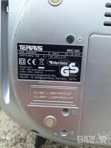 Стерео радиокасетофон,SD плейер"Terris RRC24", снимка 3 - Ресийвъри, усилватели, смесителни пултове - 50413793