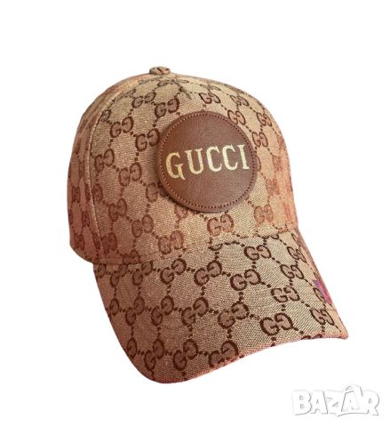 Шапка с козирка Gucci унисекс лукс модел, снимка 2 - Шапки - 45163650