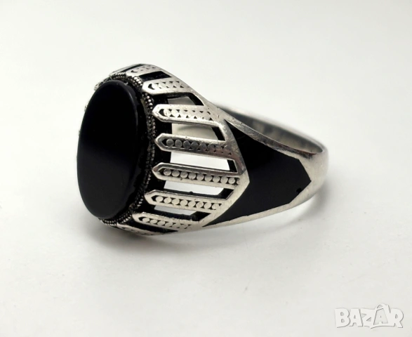 Мъжки Сребърен Пръстен (проба 925)- 6,23 грама, снимка 4 - Пръстени - 53902942