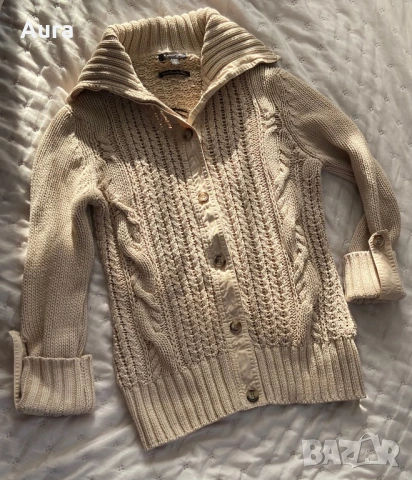 Massimo Dutti cable knit cardigan 