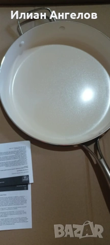 GreenLife 30 см тиган за соте 4,8 л керамичен незалепващ от Англия, снимка 3 - Съдове за готвене - 53918512