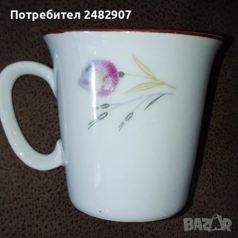 Комплект ретро чашки за кафе - 2 броя, снимка 5 - Чаши - 51382586