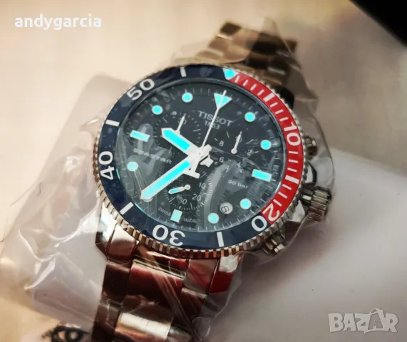  TISSOT SEASTAR 1000 CHRONOGRAPH T120.417.11.041.03 ЧИСТО НОВ часовник с хронограф, снимка 5 - Мъжки - 49782326