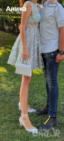 Дамска рокля в ментов цвят, снимка 6 - Рокли - 51236659