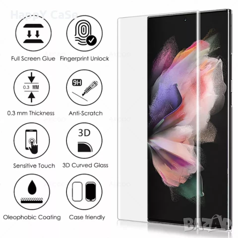 Honor 400 Pro 5G / UV Nano Стъклен протектор с течно цяло лепило, снимка 3 - Фолия, протектори - 50639872