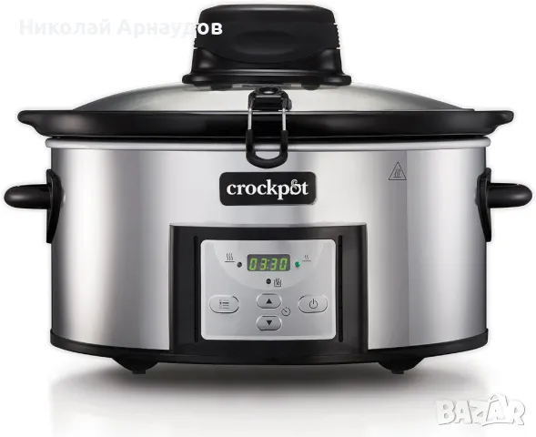 Уред за бавно готвене Crockpot с функция за автоматично разбъркване, снимка 1 - Мултикукъри - 46834702