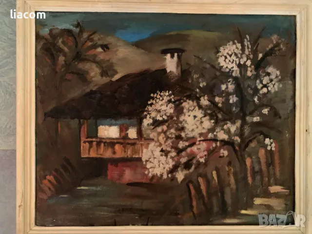 МИЛЕН ПЕТКОВ пейзаж масло/платно, снимка 1