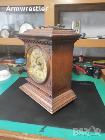 Стар Часовник Юнгханс с Будилник , снимка 2 - Антикварни и старинни предмети - 46249261