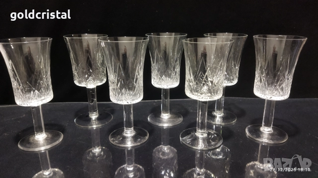 Руски кристални чаши , снимка 2 - Антикварни и старинни предмети - 35858571
