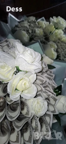 !! Лукс в опаковка – Букет с пари!!, снимка 4 - Ръчно изработени сувенири - 51374540