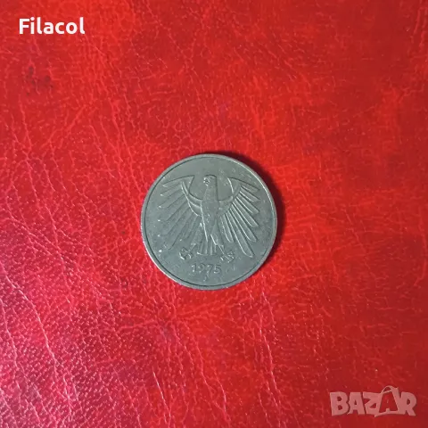 Германия 5 марки 1975  'J' - Хамбург