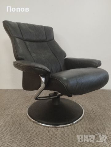 Дизайнерско кожено релакс кресло, снимка 9 - Дивани и мека мебел - 46419188