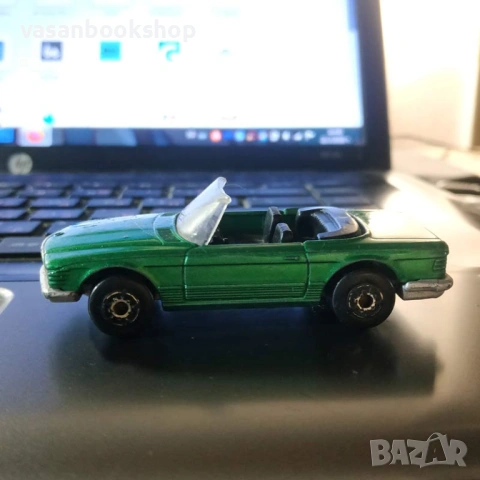 РЯДЪК: БЪЛГАРСКИ Dinky Toys 1978 Mercedes 350 SL (Разград) – Уникално запазена боя!, снимка 5 - Колекции - 53925760