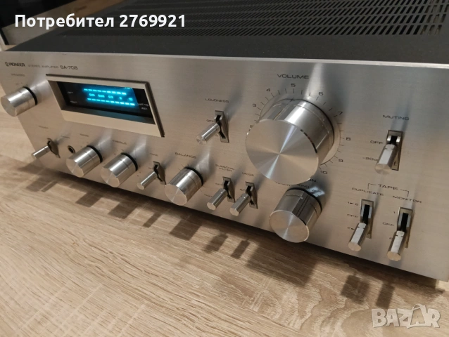 Усилвател Pioneer SA 708, снимка 2 - Ресийвъри, усилватели, смесителни пултове - 53477534
