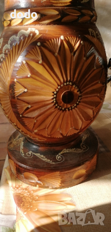 дървена ваза, дърворезба art, снимка 2 - Антикварни и старинни предмети - 45012071
