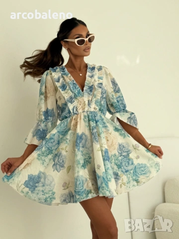 Елегантна дамска рокля, 3цвята , снимка 7 - Рокли - 53939581