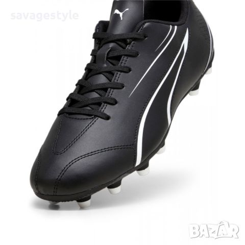 Футболни мъжки маратонки PUMA Vitoria Firm Ground/Artificial Grass Football Shoes Black, снимка 5 - Маратонки - 46608416