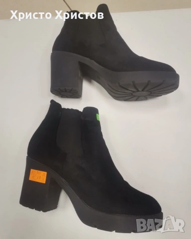 Дамски велурени боти GUTS & GUSTO Размер 37, снимка 2 - Дамски боти - 53147711