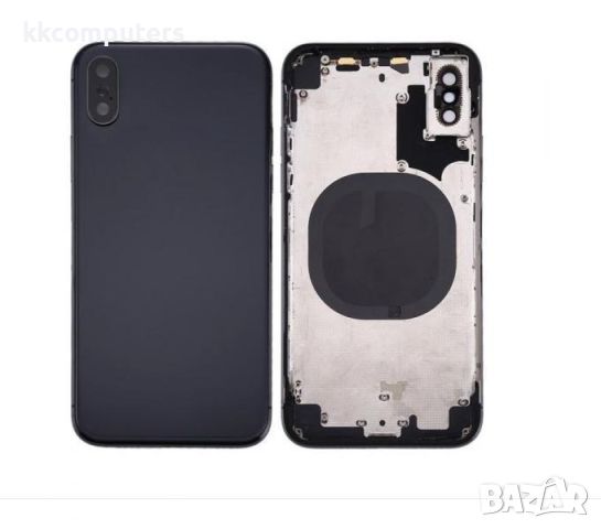 Капак батерия Оригинален Оборудван за iPhone X 5.8 / Черен / КЛАС А Баркод : 483194, снимка 1 - Резервни части за телефони - 46442517