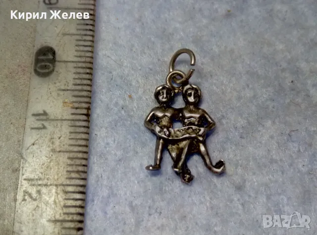 ЗОДИЯ БЛИЗНАЦИ АСТРОЛОГИЧЕН СРЕБЪРЕН МЕДАЛЬОН ЛАКИРАНО СРЕБРО ВИСОКА ПРОБА ХУДОЖЕСТВЕНА РАБОТА 31473, снимка 9 - Колиета, медальони, синджири - 49704769
