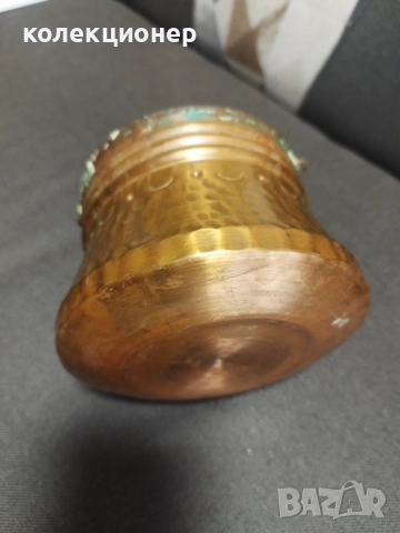 МАЛКО БАКЪРЕНО МЕНЧЕ 1 ЛИТЪР /виж описанието/, снимка 3 - Антикварни и старинни предмети - 52926715