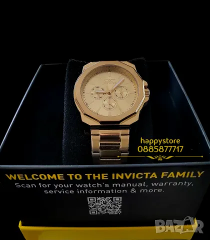 часовник INVICTA Speedway Gold new, Инвикта нов , снимка 1 - Мъжки - 48695559