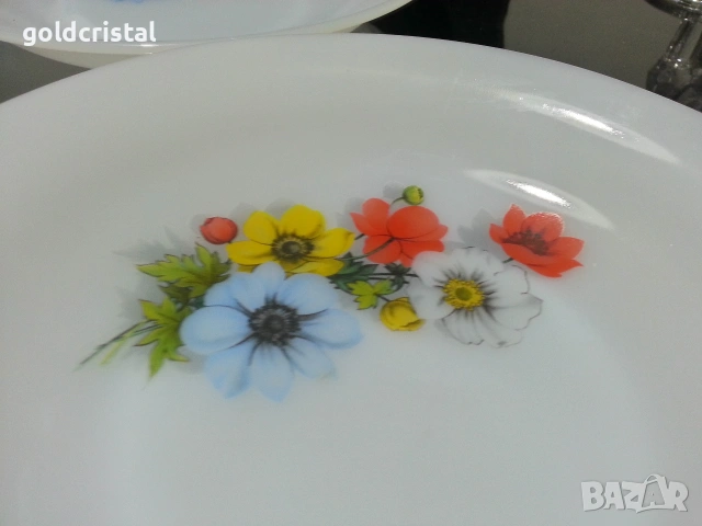 френски аркопал чинии дълбоки , снимка 5 - Антикварни и старинни предмети - 53237856