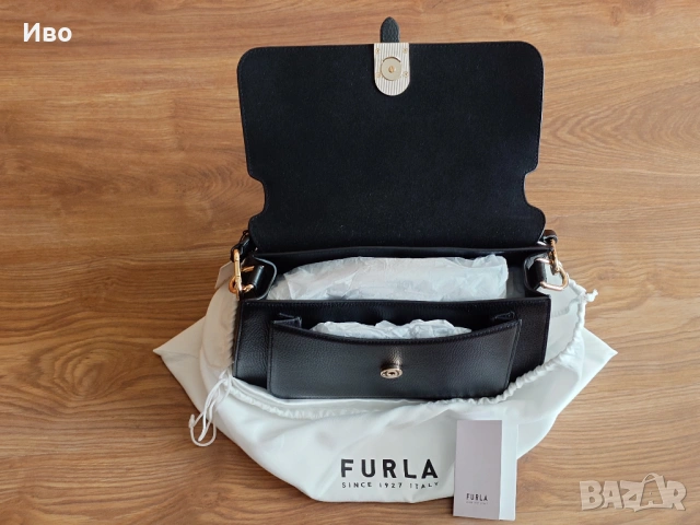 Кожена Чанта Furla, снимка 4 - Чанти - 53394877