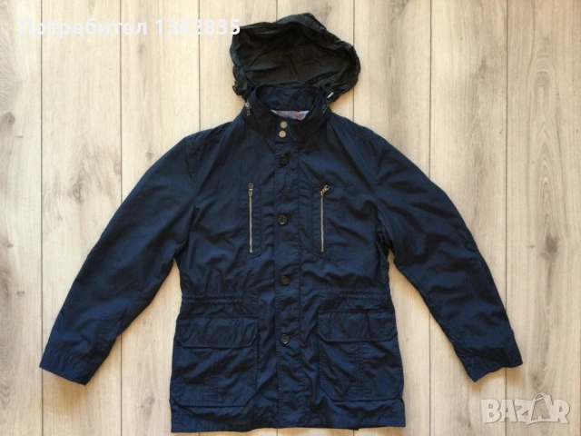 НОВО оригинално синьо пролетно - есенно яке HUGO BOSS размер 50 / L, снимка 9 - Якета - 53706207