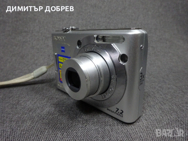 ЦИФРОВ ФОТОАПАРАТ SONY CYBER-SHOT DSC-W35 7.2MP CARL ZEISS DIGITAL CAMERA, снимка 3 - Фотоапарати - 54036540