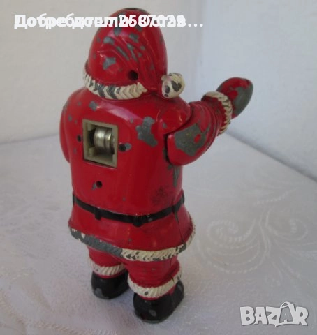 Дядо Мраз -  керамика, стара фигура, свещник и запалка Коледа, антика, снимка 18 - Декорация за дома - 38976631
