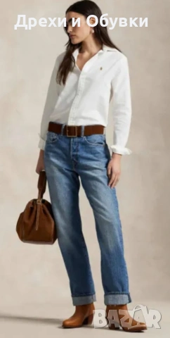 Бяла риза POLO RALPH LAUREN и дълга пола , снимка 18 - Ризи - 54154300