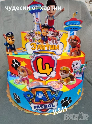 Картинена торта Пес патрул 