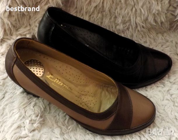 Дамски обувки от естествена кожа , на ток, код 702/95, снимка 2 - Дамски обувки на ток - 46443357