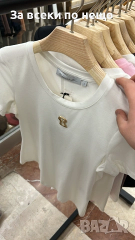 Дамска Тениска👚Дамска Блуза С Къс Ръкав - Различни Цветове Код E. Fashion-79