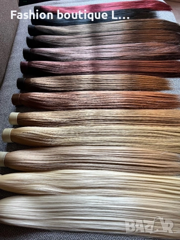 Нови екстеншъни тип конска опашка коса 60 сантиметра 100 грама може да се къдрят и изправят ❤️❤️❤️❤️