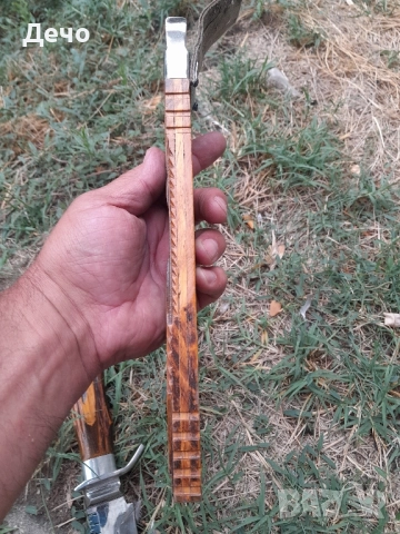 Красив и Атрактивен нож ръчна изработка и дървена кания , снимка 10 - Ножове - 51886544